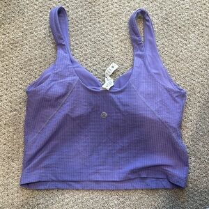 Lululemon Scoop Neck Yoga Tank Top - Grid Texture Size 8